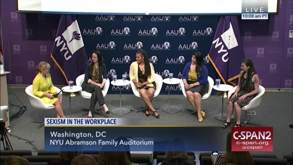 Jen Dziura on C-SPAN panel on feminism in the workplace.