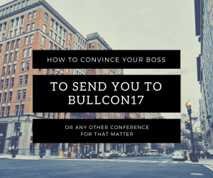 Convince your boss to send you to a summit or conference. Perfect for expensing your Bullish Conference tickets and boosting your career. 
